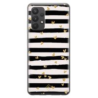 Samsung Galaxy A32 4G siliconen telefoonhoesje - Hart streepjes