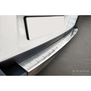 RVS Bumper beschermer passend voor Volkswagen Crafter & MAN TGE 2017- 'Ribs' ('XL'-version) AV235850