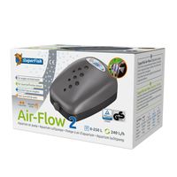 Superfish Airflow 2 Way Luchtpomp - Stil Ontwerp met Twee Uitlaten en Gratis Membraan Superfish Airflow 2 Way Luchtpomp - Stil Ontwerp met Twee Uitlaten en Gratis Membraan