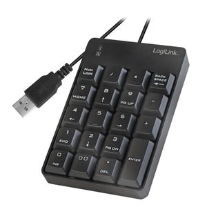 LogiLink ID0184 numeriek toetsenbord Notebook Zwart