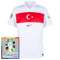 Turkije Shirt Thuis 2024-2025 + Euro 2024 Badges