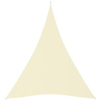 Zonnescherm driehoekig 5x6x6 m oxford stof crmekleurig - thumbnail