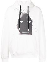 Haculla hoodie Blowing Up Growing Up en coton - Blanc