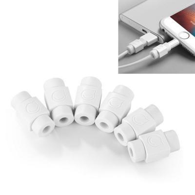 UGREEN LP127 6 stuks anti-break data kabel beschermer voor alle Apple originele data kabel
