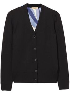 PUCCI cardigan à imprimé Marmo - Bleu