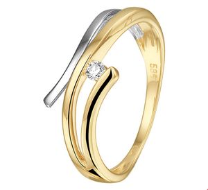 TFT Ring Diamant 0.04ct H SI Bicolor Goud