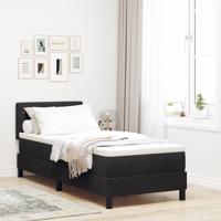 Boxspring bed met hoofdeinde Zwart 80 x 200 cm Fluweel