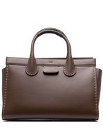 Chloé grand sac cabas Edith en cuir - Marron