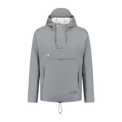 Mirage Regenjas rainfall closed jacket - maat l - gemaakt van polyester soft touch - earl grey