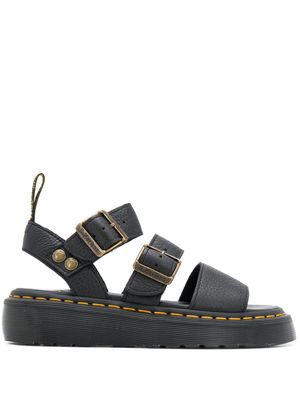 Dr. Martens sandales à bout ouvert - Noir