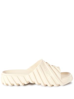 Off-White claquettes embossées Exploration - Tons neutres
