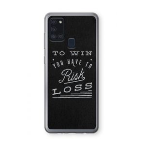 Risk loss: Samsung Galaxy A21s Transparant Hoesje