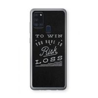 Risk loss: Samsung Galaxy A21s Transparant Hoesje