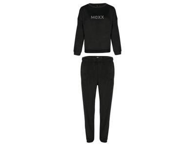 MEXX Dames fleece pyjama (Zwart, L)