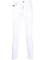 Philipp Plein jean skinny à taille mi-haute - Blanc