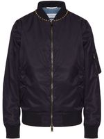 Valentino Garavani veste bomber Rockstud - Bleu - thumbnail