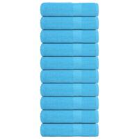 Handdoeken 10 st 50x100 cm 360 g/m 100% katoen turquoise
