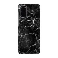Zwart Marmer 2: Volledig geprint Samsung Galaxy S20 Plus Hoesje