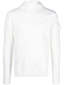 C.P. Company hoodie léger en laine vierge - Blanc