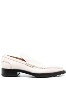 Jil Sander mocassins en cuir à bout pointu - Blanc