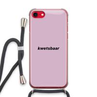 kwetsbaar: iPhone SE 2020 Transparant Hoesje met koord - thumbnail