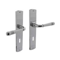 Intersteel Deurklink Helena op schild sleutelgat 56mm chroom