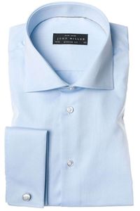 John Miller Modern Fit Overhemd blauw, Effen