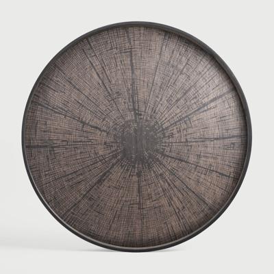 Ethnicraft Rond Dienblad 'Slice' 92cm, kleur Zwart