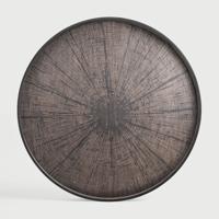 Ethnicraft Rond Dienblad 'Slice' 92cm, kleur Zwart