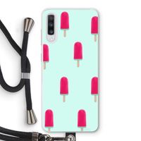 Waterijsje: Samsung Galaxy A70 Transparant Hoesje met koord