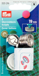 Prym Stofknopen met Matrijs Zilver 19 mm