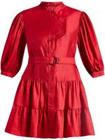 Acler robe courte Hundon ceinturée - Rouge