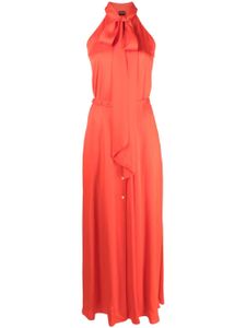 ASPESI V-neck sleeveless shirt dress - Orange