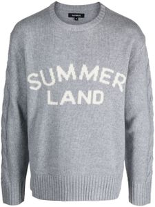 Nahmias pull Summerland en maille intarsia - Gris