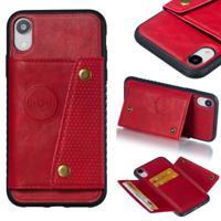 Lederen beschermhoes voor iPhone XR (rood)