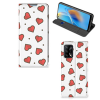 OPPO A74 4G Hoesje met Magneet Hearts