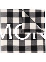Moncler écharpe à logo imprimé - Noir