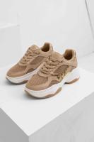 Guess Runner Sneakers Dames Bruin - Maat 36 - Kleur: WitBruin | Soccerfanshop