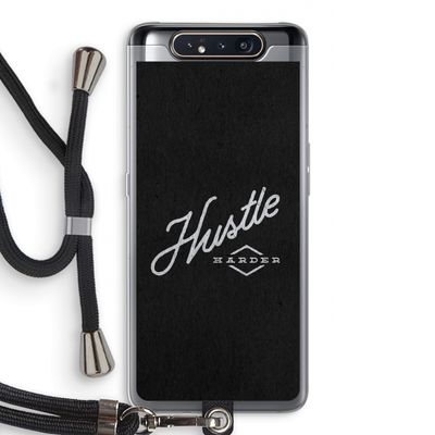 Hustle: Samsung Galaxy A80 Transparant Hoesje met koord