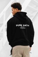 Pure Path Signature Hoodie Heren Zwart - Maat M - Kleur: Zwart | Soccerfanshop