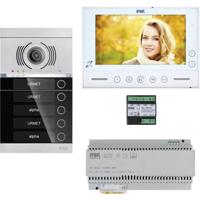 Grothe V-2V-VMO-ASU1-09WE Complete set voor Video-deurintercom 2-draads, WiFi Zwart