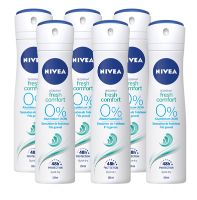 Nivea Fresh Comfort Deodorant Spray Voordeelverpakking Nivea Fresh Comfort Deodorant Spray Voordeelverpakking