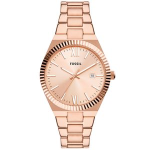 Fossil ES5258 Horloge Scarlette staal rosekleurig 38 mm