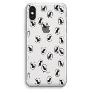 Miauw: iPhone XS Max Transparant Hoesje