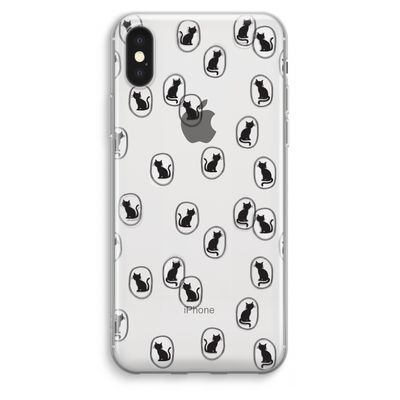 Miauw: iPhone XS Max Transparant Hoesje