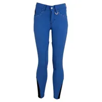 BR Madison kunstleder kinder rijbroek blauw maat:158