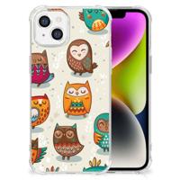 iPhone 14 Case Anti-shock Vrolijke Uilen