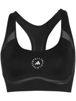 adidas by Stella McCartney brassière de sport à logo imprimé - Noir - thumbnail