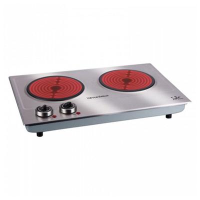 Vitrokeramische kookplaat JATA V532 2400W Zilverkleurig Staal 2400 W