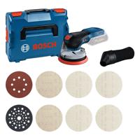 Bosch Professional GEX 18V-125 Accu Excenterschuurmachine 18V Basic Body in L-Boxx + Accessoires - 0615A5004H